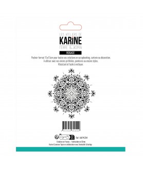 Terre & Jasmin POCHOIR ROSACE