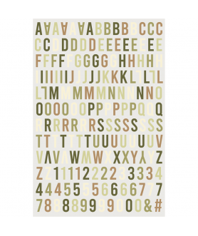STICKERS ALPHABET PUFFY...