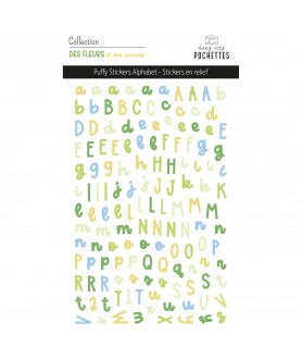 STICKERS PUFFY ALPHABETS...
