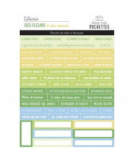 Planche de mots à découper...