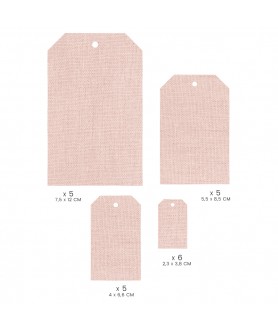 Etiquettes LIN ROSE MURMURES