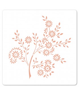 Pochoir BRANCHE FLEURIE...