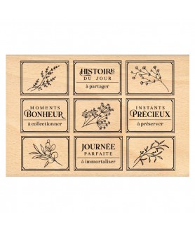 Tampon Bois ETIQUETTES...