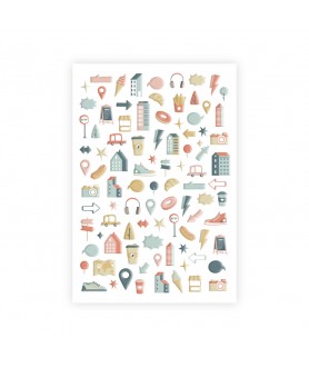 URBAN STORIES Puffy Stickers