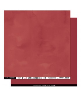 Papier Uni No 28 ROUGE CARMIN