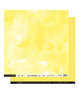 Papier Uni No 31 JAUNE CITRON