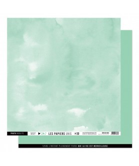 Papier Uni No 33 VERT OPALINE