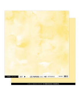 Papier Uni No 43 JAUNE PAILLE