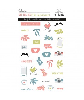 STICKERS PUFFY ILLUSTRATIONS