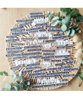 DIE CUTS JOLIES PHRASES SUD
