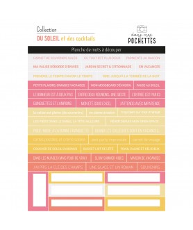 PLANCHE DE MOTS A DÉCOUPER...